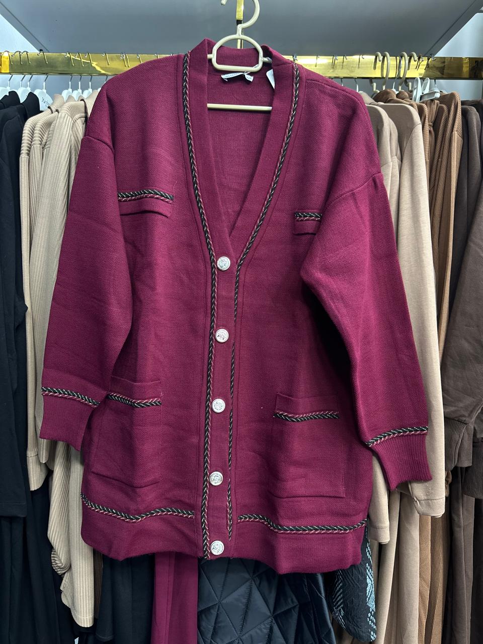 burgundy classic top