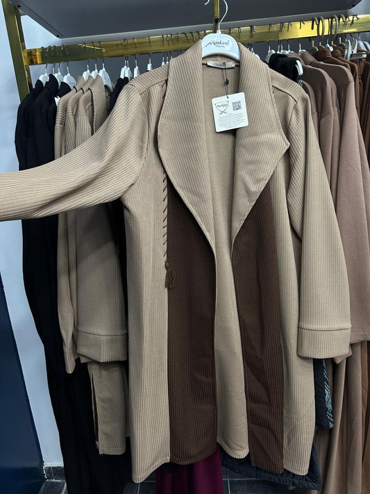 plus size jacket brown havane