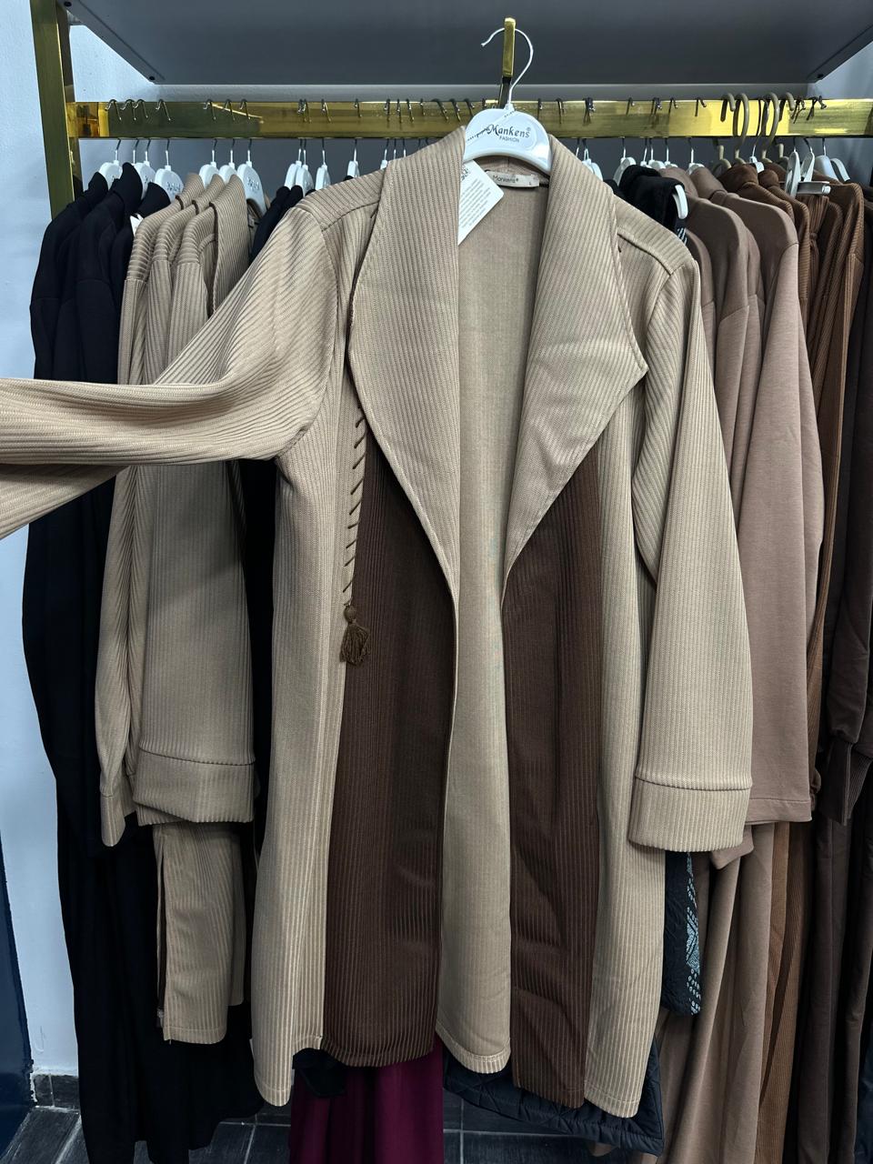 plus size jacket brown havane