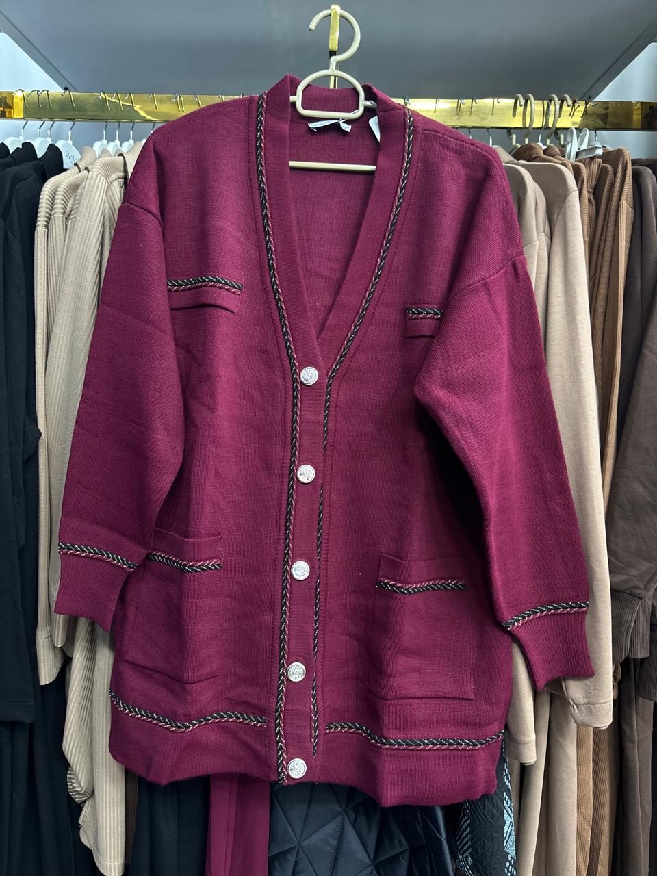 burgundy classic top