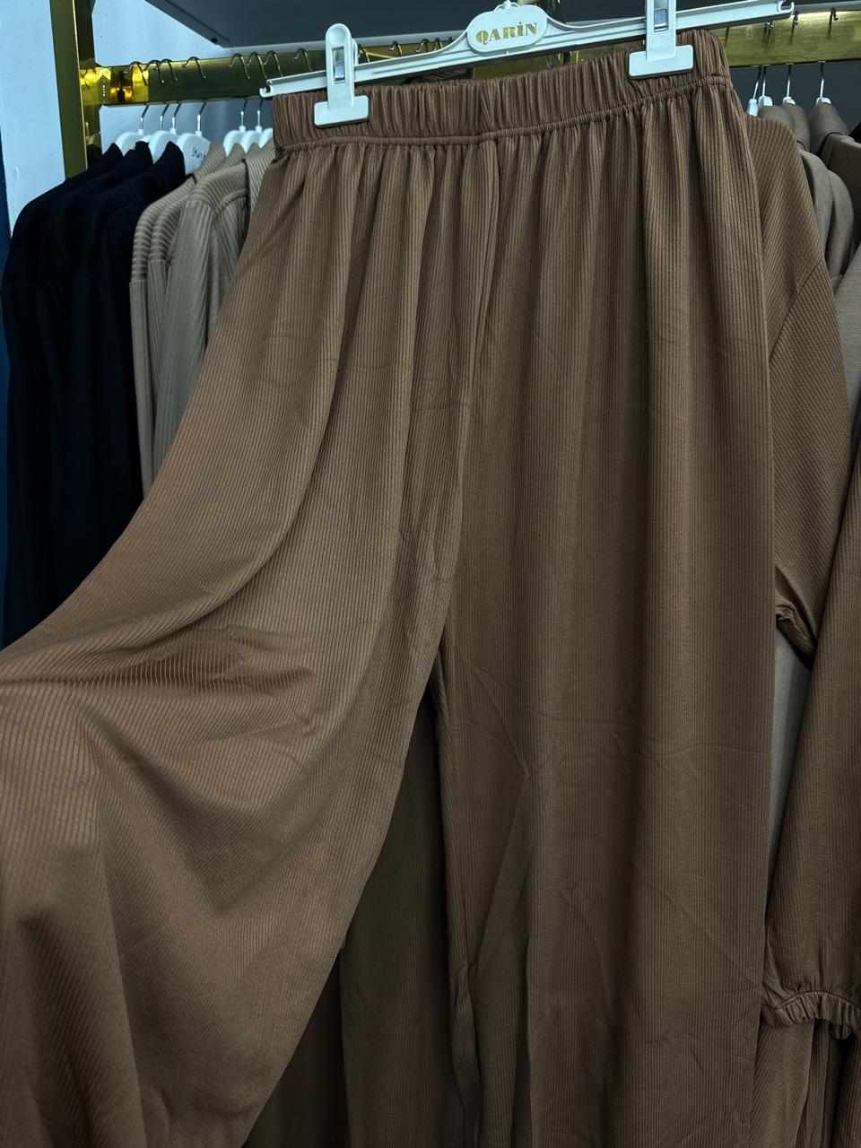 plus size brown set 25