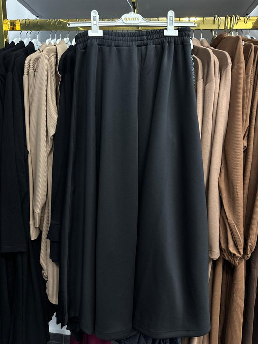black scuba skirt