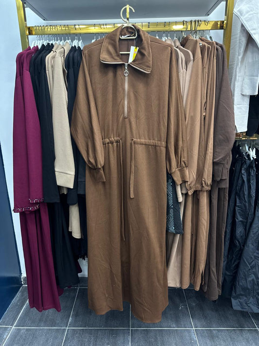 brown autumn dress