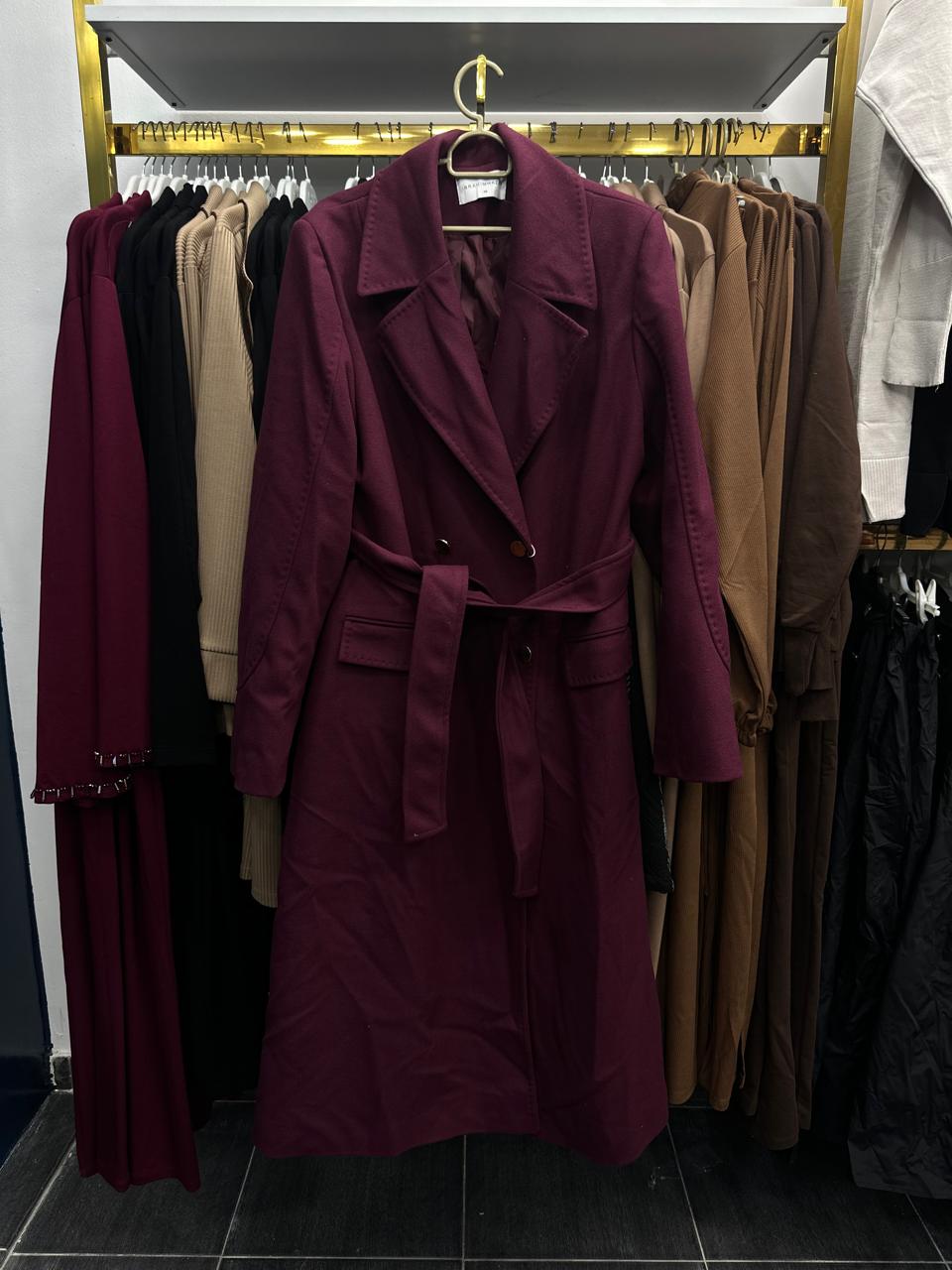 classic burgundy coat