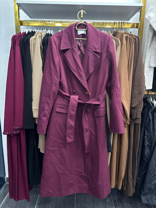 classic burgundy coat