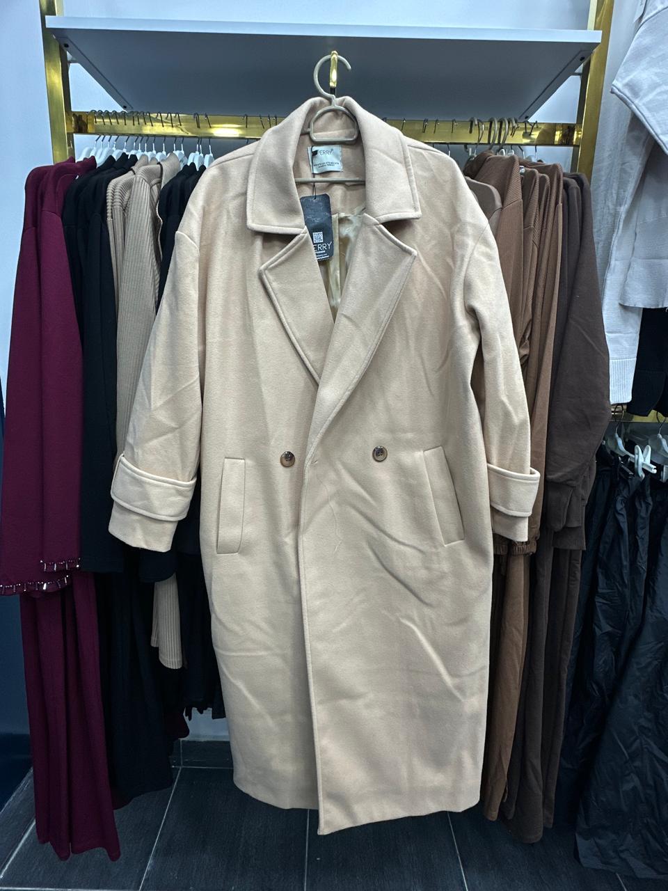 oversize coat havane