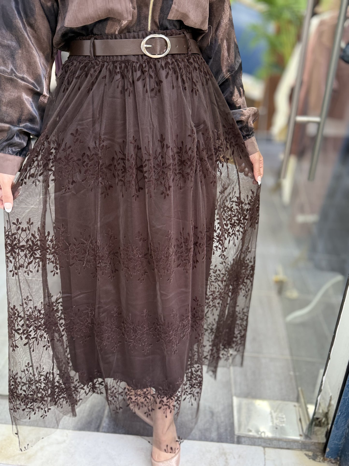 Chiffon skirt